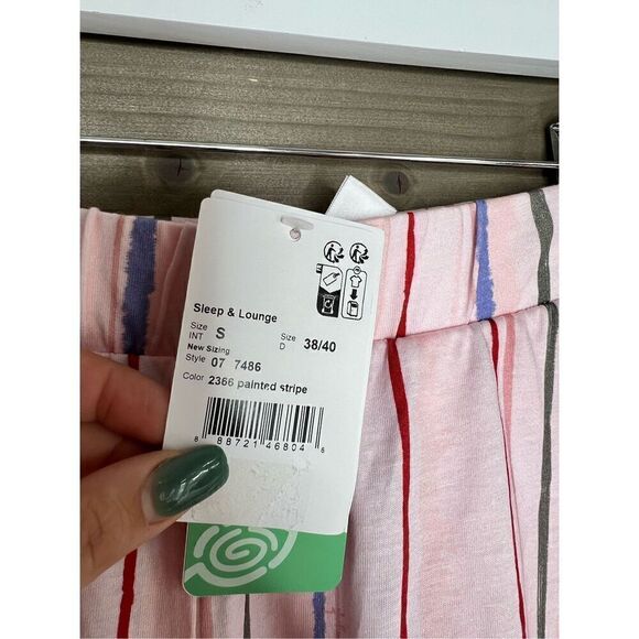 Hanro NWT sleep & lounge Trouser Short Tencel Stripe Size Small - Picture 6 of 6